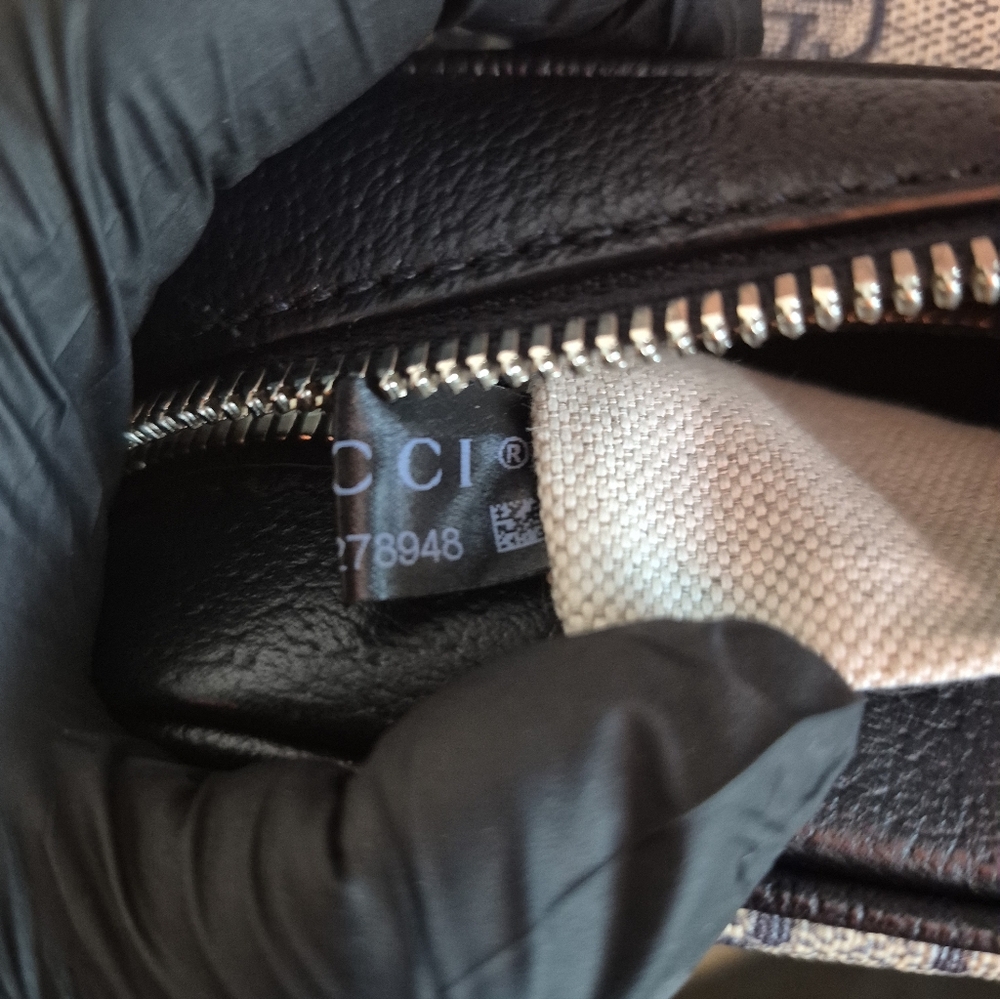 Authentic Gucci Ophidia Small Shoulder Crossbody Navy Handbag EUC HTF - Picture 13 of 16